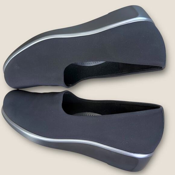 SAS Bliss Wedge Heel Pumps Tripad Comfort Shoes Slip On Casual Size 10.5 Black - Picture 8 of 13